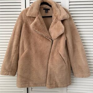 Joan Vass Camel Teddy Jacket